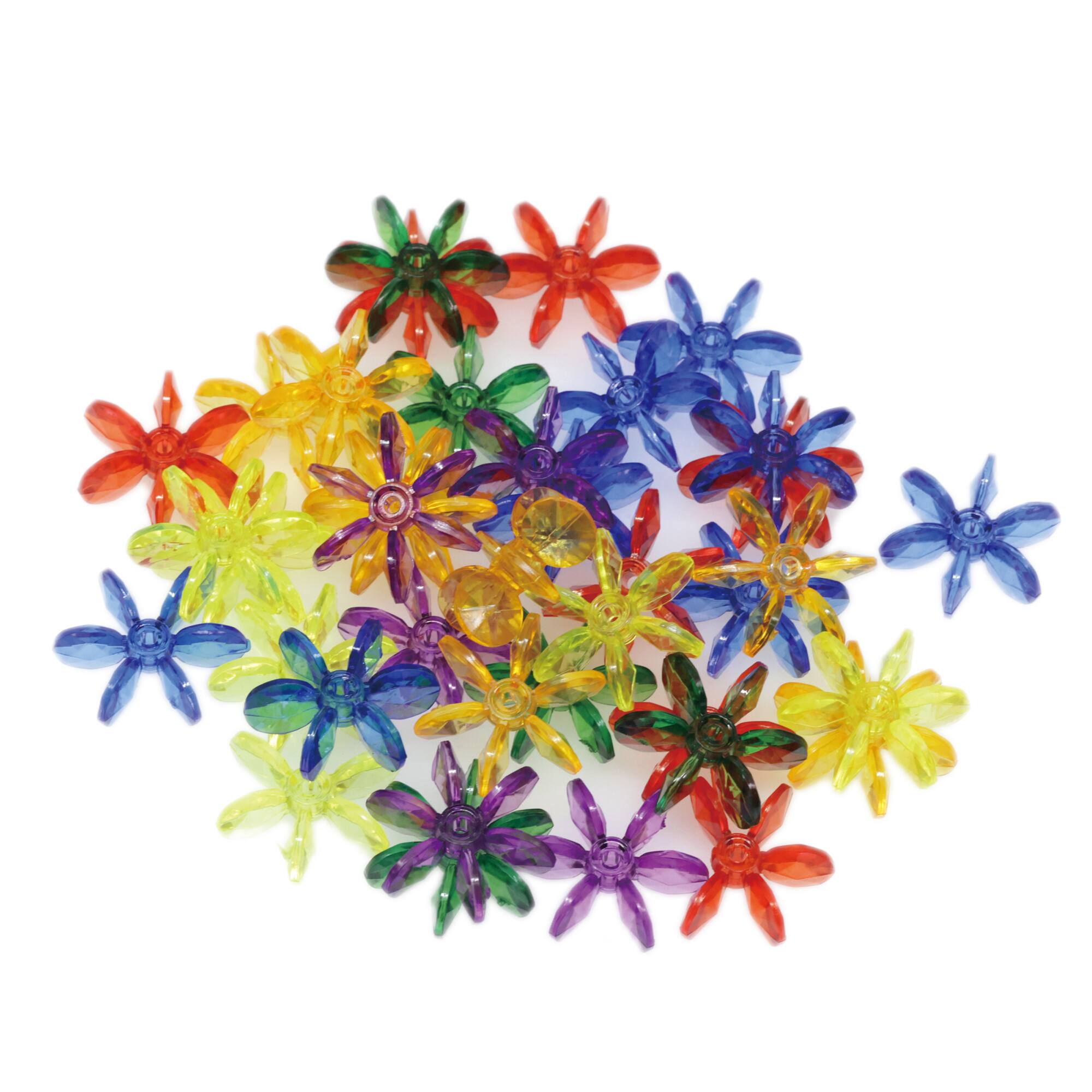 Rainbow Chunky Star Beads, 25mm by Creatology™